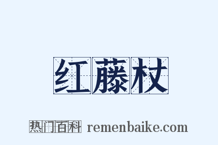 红藤杖是什么意思的图片